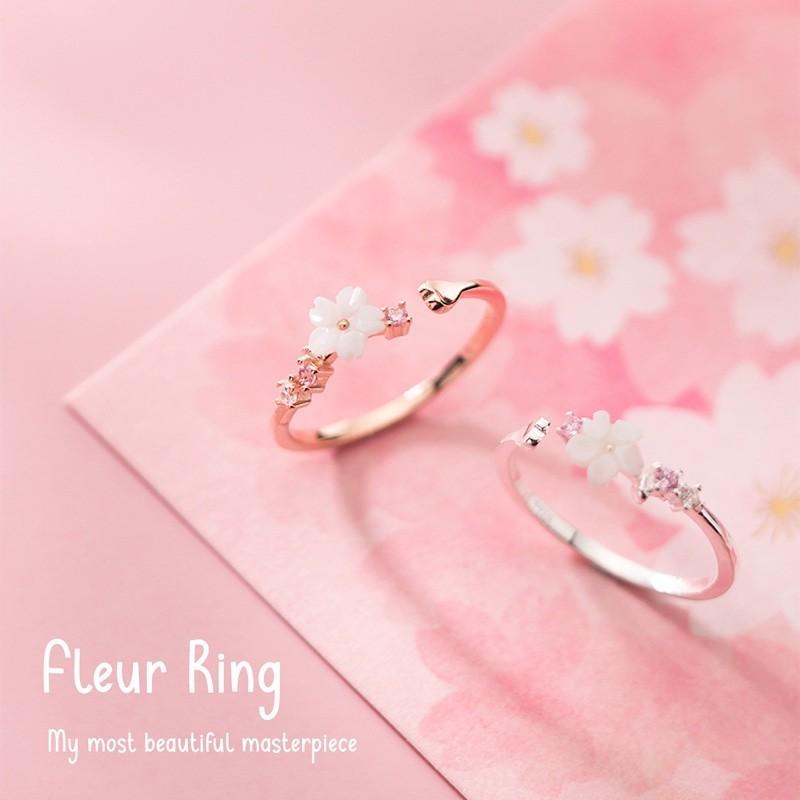 Fleur Ring แหวนเงินแท้ S925 [MERCELO]