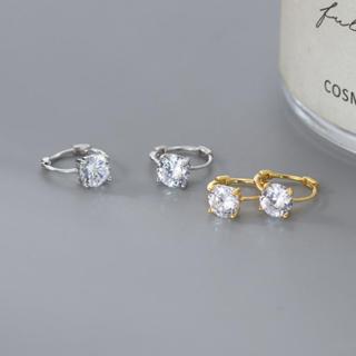 Crystal Serenade Earrings ต่างหูเงินแท้ S925 [MERCELO]