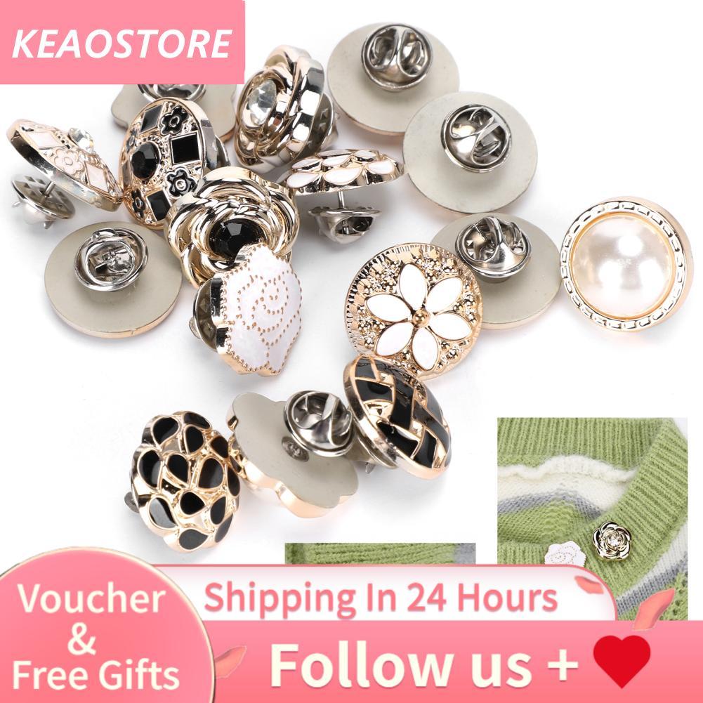 Keaostore-th Keaostore-th ปุ่มปก Pins 30 ชิ้น V คอความปลอดภัยผู้หญิงเสื้อเข็มกลัดปุ่ม Cover up Pin ป