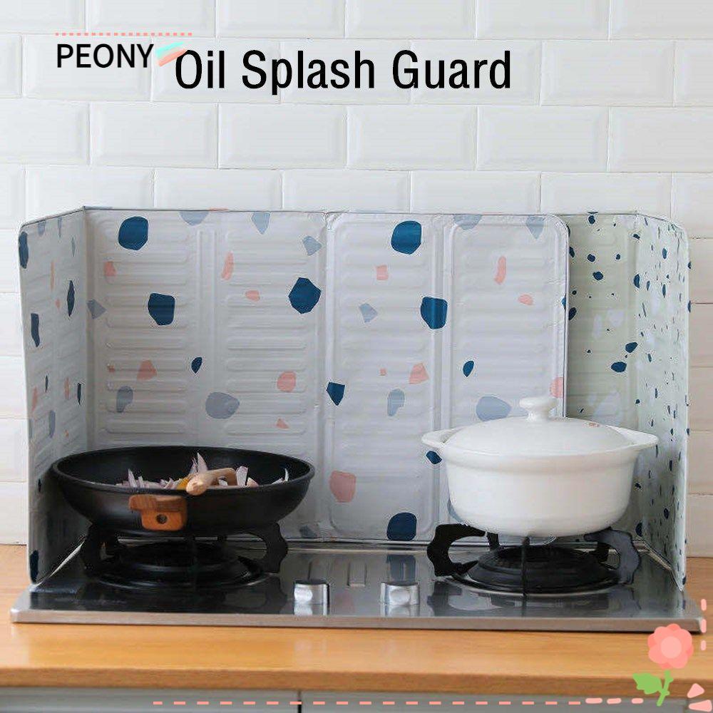 PEONYPAVILION น้ํามัน Splash Guard Anti Oil Splash แบบพับได้น้ํามัน Splash Proof Baffle