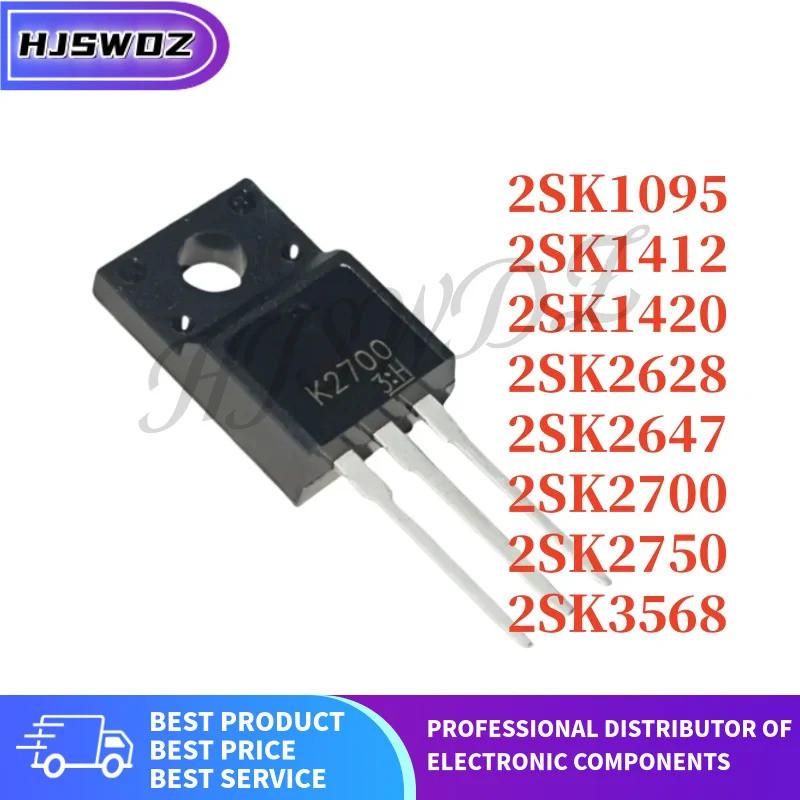 5PCS 2SK2750 2SK1412 2SK2700 2SK2628 2SK3568 2SK1420 2SK2647 2SK1095 K2750 K1412 K2700 K2628 K3568 K