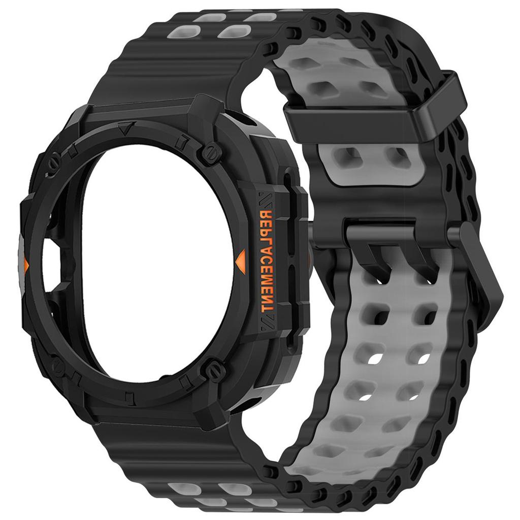 เคสเกราะ+สายรัดสําหรับ Samsung Galaxy Watch Ultra(2025) 47 มม. Ultra(2024)