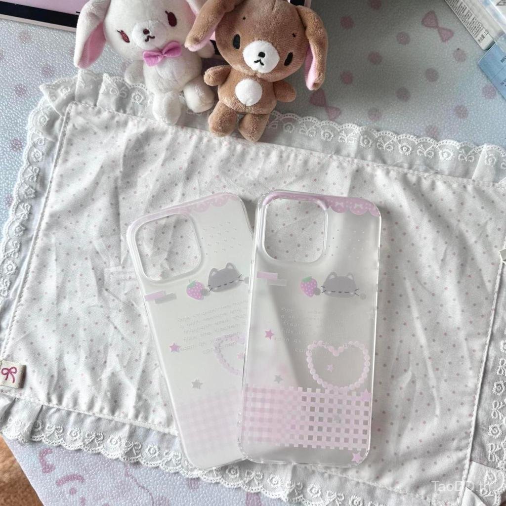 เคสโทรศัพท์เหมาะสําหรับiPhone 7 8 X XS XR XSMAX 11 12 13 14 15 16 17 Pro max Plus Airสตรอเบอร์รี่ลูก