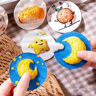 10 ชิ้น DIY โฟมภาพวาดเนื้อกระดาษหัตถกรรมของเล่นเพื่อการศึกษา Puffy Texture กระดาษวาดเครื่องมือสําหรับเด็ก
