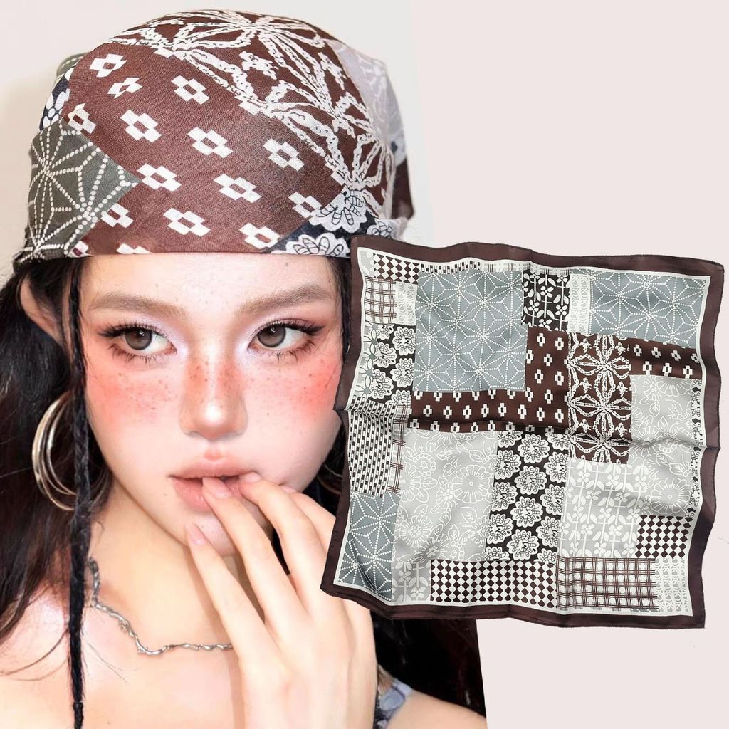 Retro Y2k Headscarf เครื่องประดับแฟชั่นสําหรับผู้หญิงส่วนบุคคล Headscarves