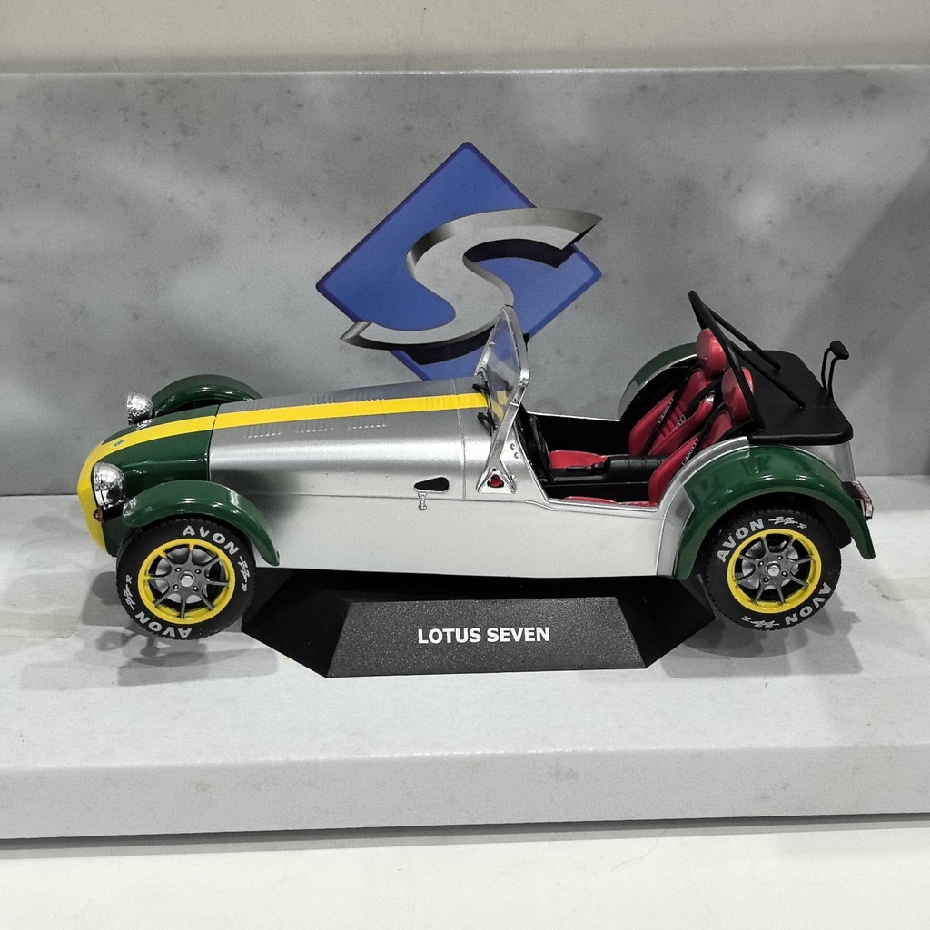 SOLIDO 1/18 LOTUS SEVEN 7 1989 รถรุ่น Non-Opening พวงมาลัยด้านหน้าวัตถุจริงยิงไม่คืนเงินไม่แลกเปลี่ย