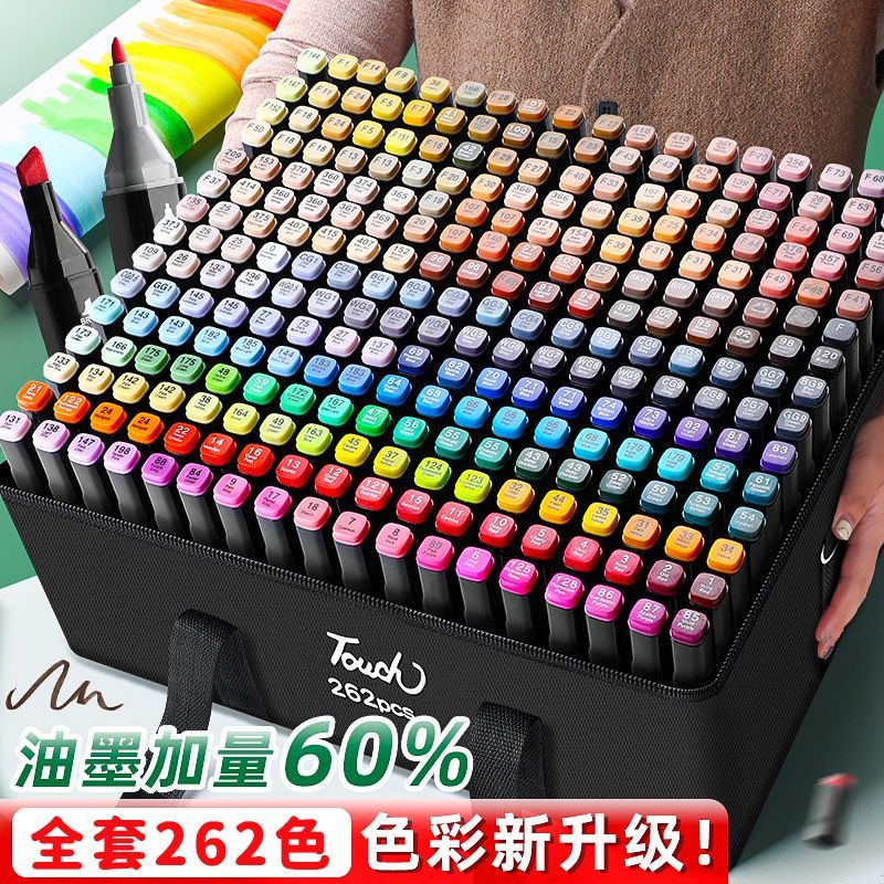 Touch Marker 1000 สี全套 ถูก สําหรับนักเรียน ศิลปะ Touch Marker 262 สี สีน้ํา VT2K Touch Marker 1000 ส