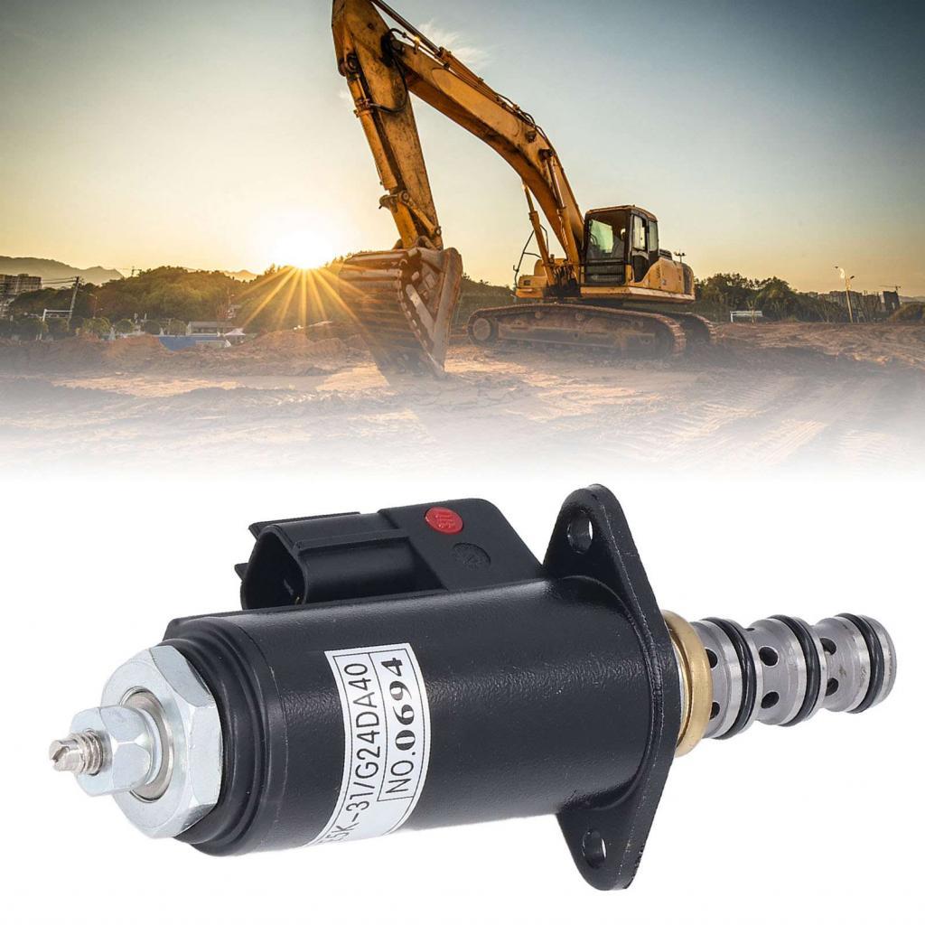 Excavator Solenoids วาล์ว 14x5.5x3.5 ซม.KWE5K-31/G24D40 Stable Working Solenoid วาล์วเหมาะสำหรับ SK2