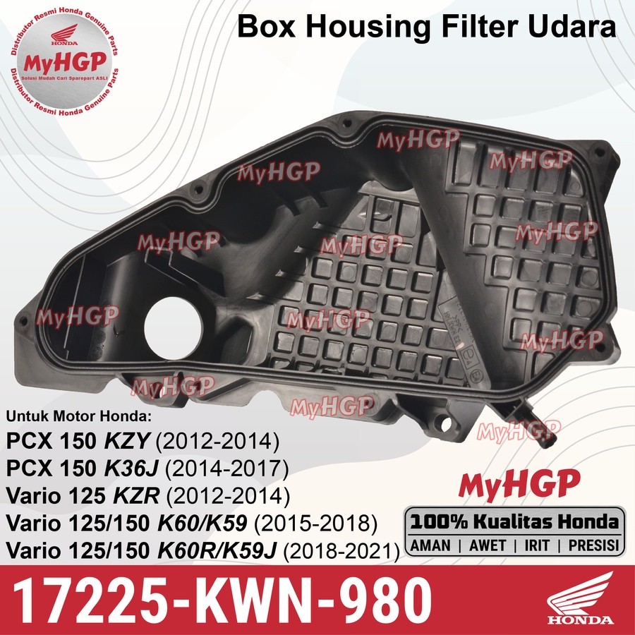 17225KWN980 Case Sub Assy Air Cleaner PCX 150 Vario 125 eSP 17225-KWN-980