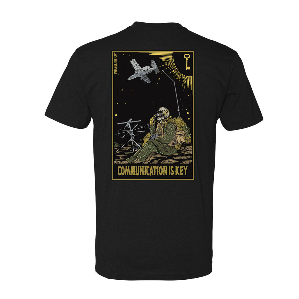 เสื้อยืดผู้ชายสไตล์ทหารฮาร์ดคอร์ ผ้าฝ้าย 100% ขนาดใหญ่ สโลแกนเป็นคีย์ และแขนสั้น