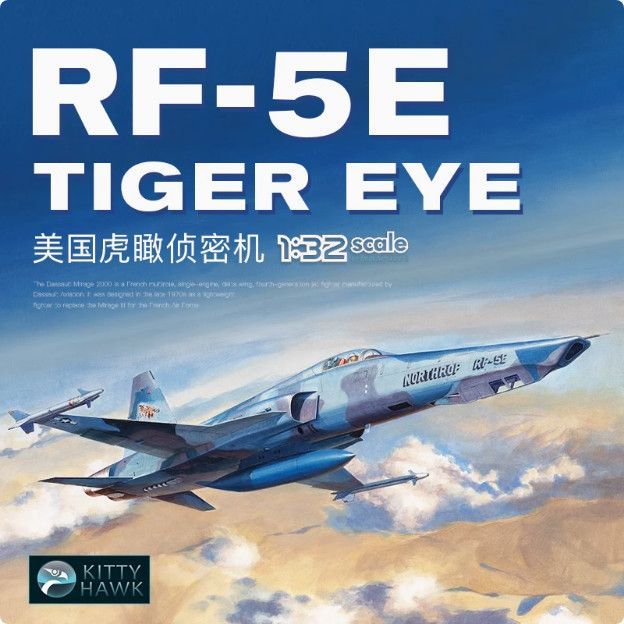 Kitty Assembled Airplane KH32023 RF-5E Tiger Eye Tactical Reconnaissance Airplane 1/32