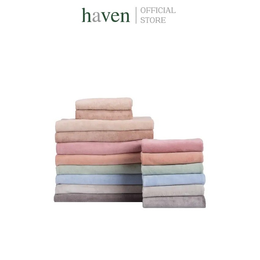 Haven New Collection สีใหม่ล่าสุด ผ้าขนหนู MC Candy/Nano Candy2  ซับน้ำดี นุ่มพิเศษ แห้งเร็ว