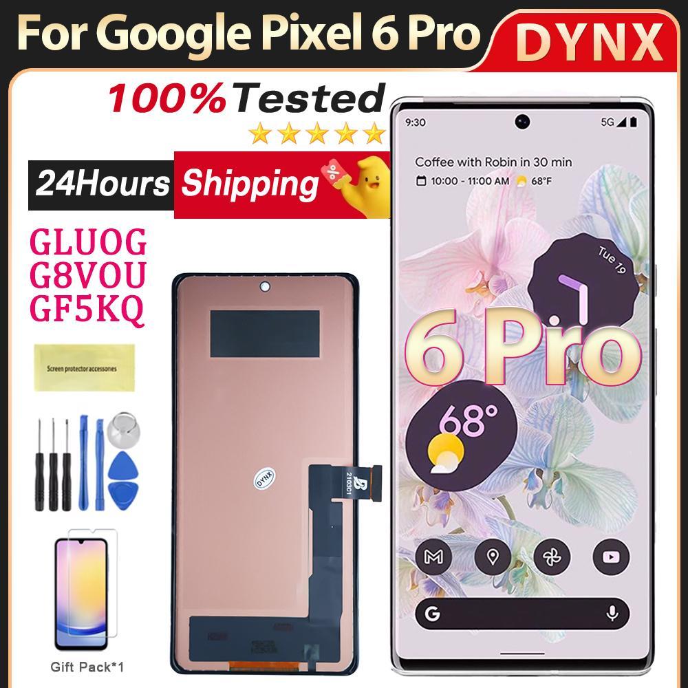 TFT LCD สําหรับ Google Pixel 6 Pro LCD Touch Screen Digitizer GLUOG G8VOU GF5KQ Assembly สําหรับ Goo