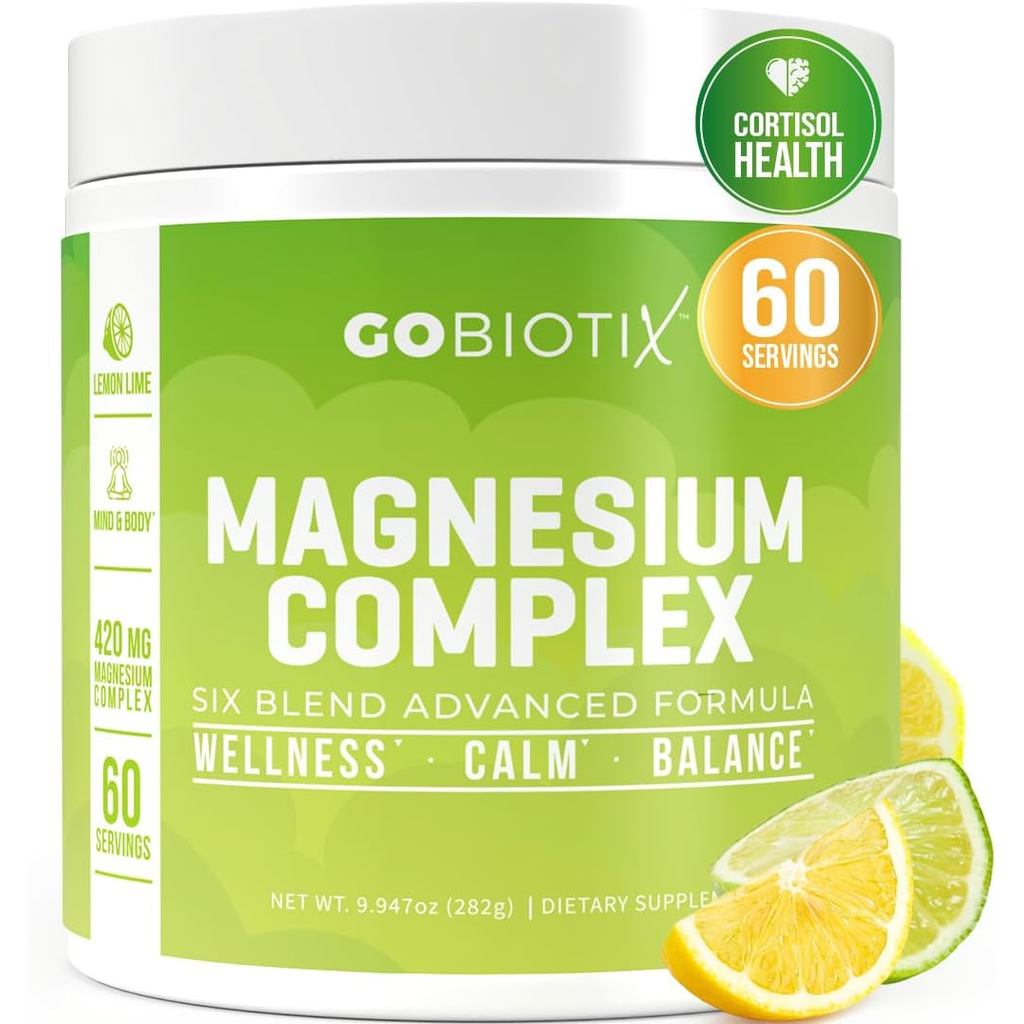 SDFGHJKL;GoBiotix Magnesium Glycinate Powder-อาหารเสริมเซราไมด์หญิงและชาย-การดูดซึมสูงแมกนีเซียมคอมเ