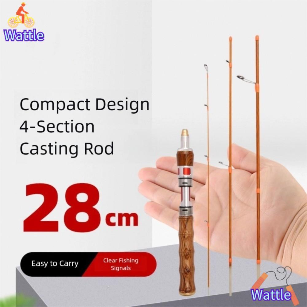 WATTLE ท่อนตกปลาคาร์บอนไฟเบอร์แบบพกพา ความยาว 1.4 ม. สำหรับการตกปลาระดับ UL Power