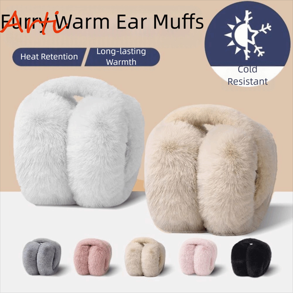 หมวกหูปลอกเลียนแบบขนตุ๊กตา สำหรับกันหนาว ออกแบบมาให้มีหูพับได้ แฟชั่นและกันลมในฤดูหนาว