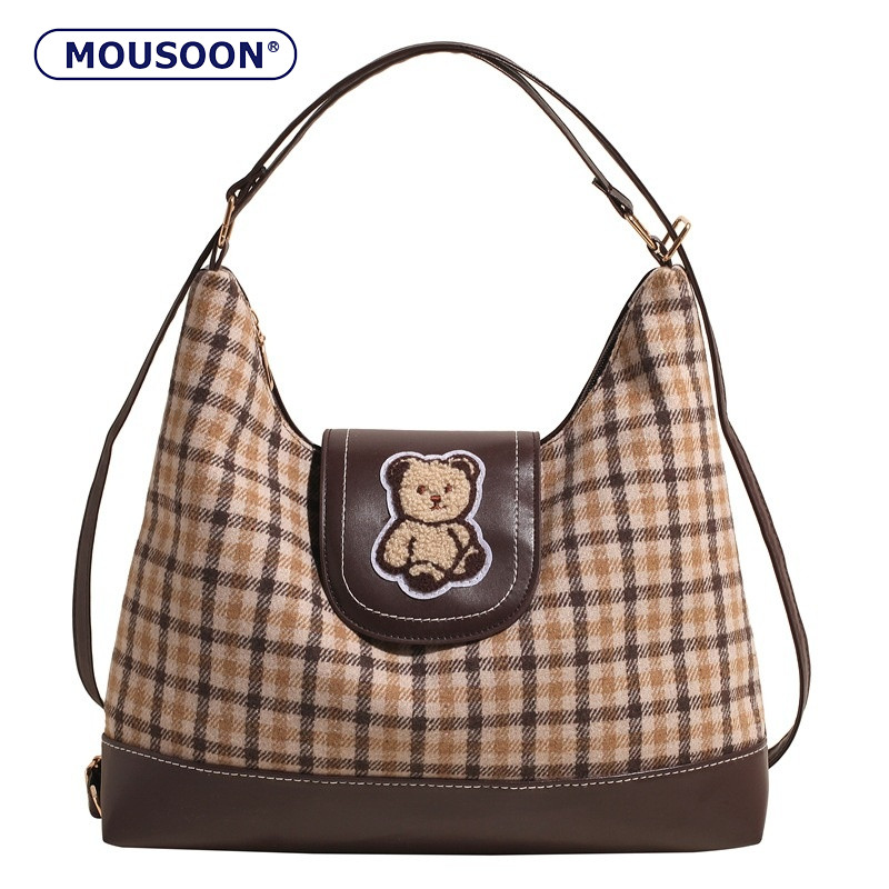 MOUSOON Casual Canvas Toat Bag Womens High Capacity High Level Tourist Travel Backpack