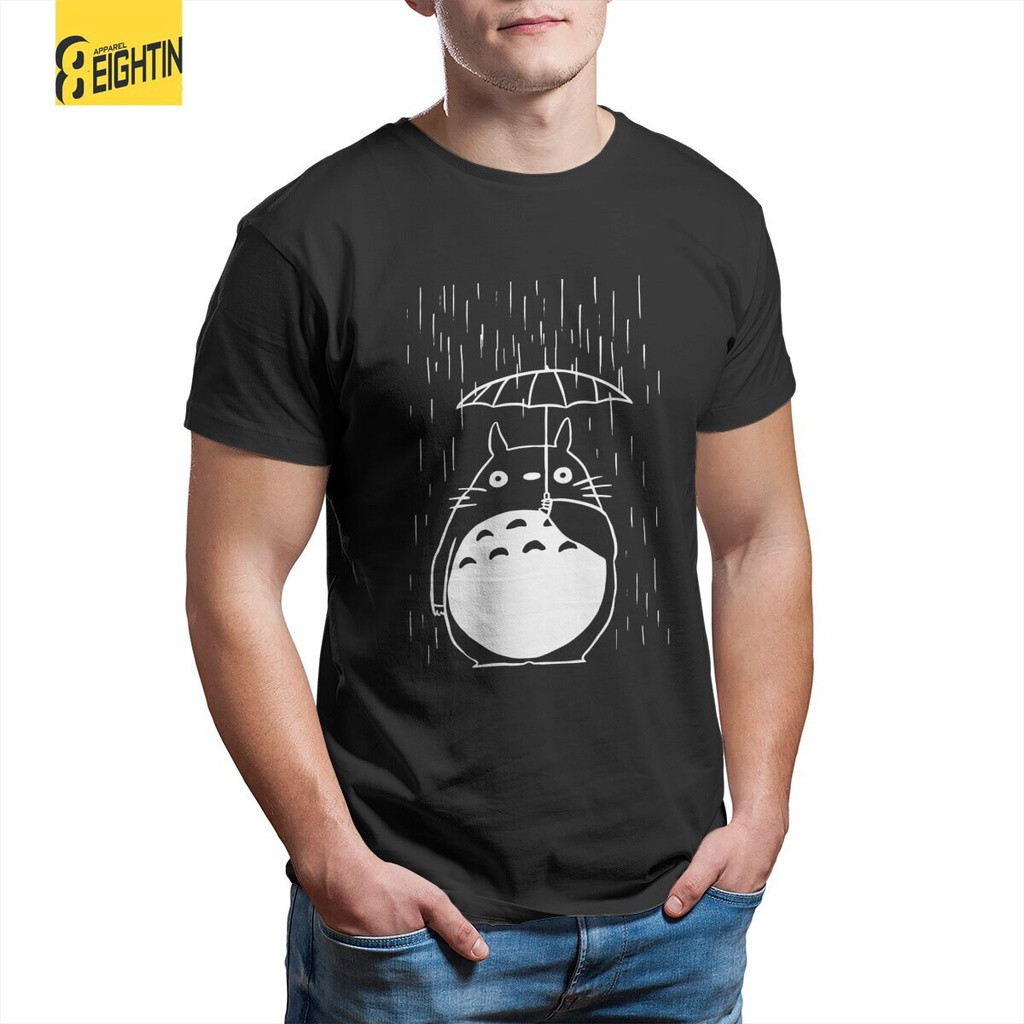 HR4H 2025 ของขวัญวาฟเฟิลสําหรับเพื่อน My Neighbour Totoro การ์ตูน T เสื้อผู้ชายผ้าฝ้าย Vintage เสื้อ