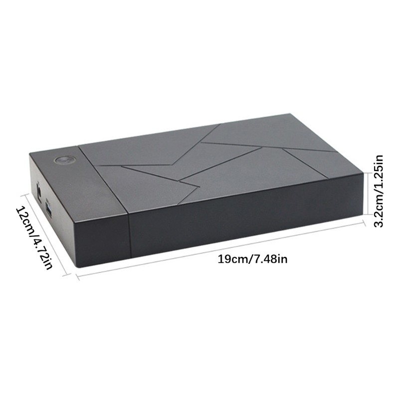 Doublebuy ภายนอก 3 5 นิ้วไดรฟ์ Bay Enclosure สําหรับ SATAs SSDs HDD สําหรับอุปกรณ์ OS หลาย