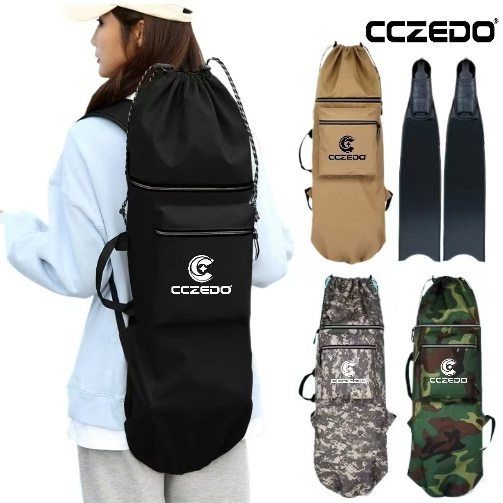 กระเป๋าเป้สะพายหลังกันน้ําสำหรับ freediving และ spearfishing พร้อมLONG FIN BAG