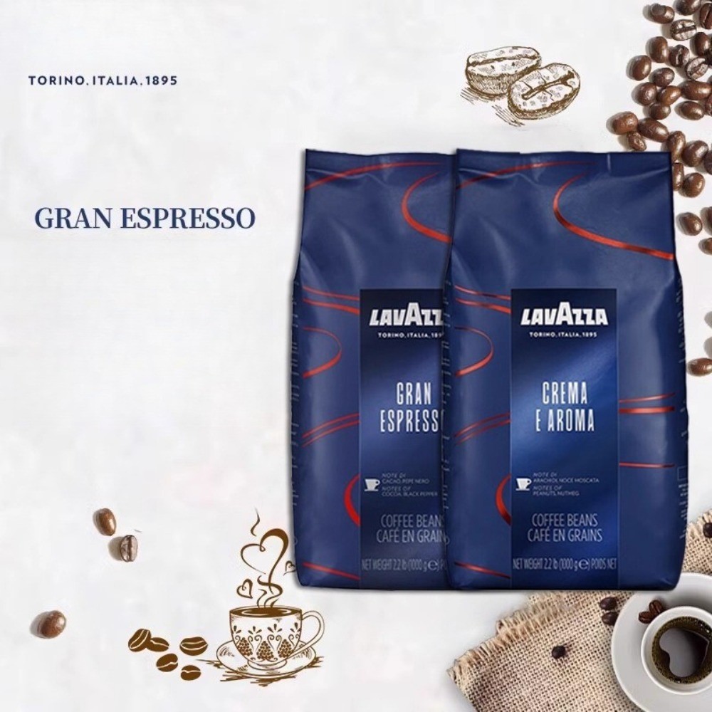 LAVAZZA Lavaza Coffee Powder นำเข้าจากอิตาลี Lavazza Coffee Beans 1 กก. คั่ว
