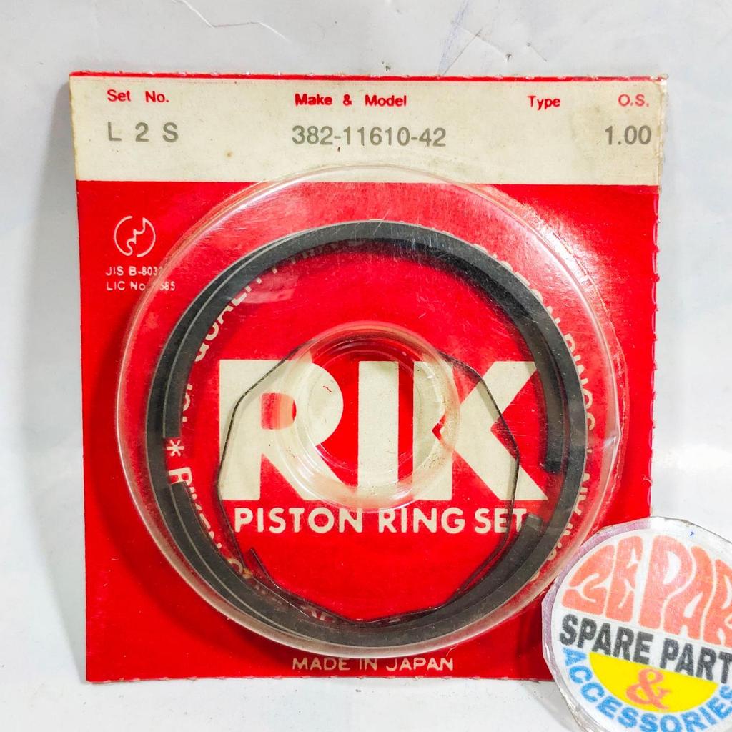 [3E อะไหล่และ Acc] Ring seher LS3 L2G หนา YB100 381 Os 100 แหวนลูกสูบ RIKEN JAPAN Rare Item
