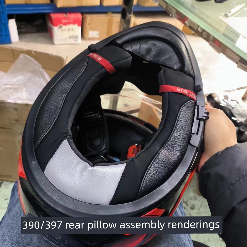 หมวกกันน้อค LS2ด้านล่างเหล็กป้องกันคอสรุปหมวกกันน็อค