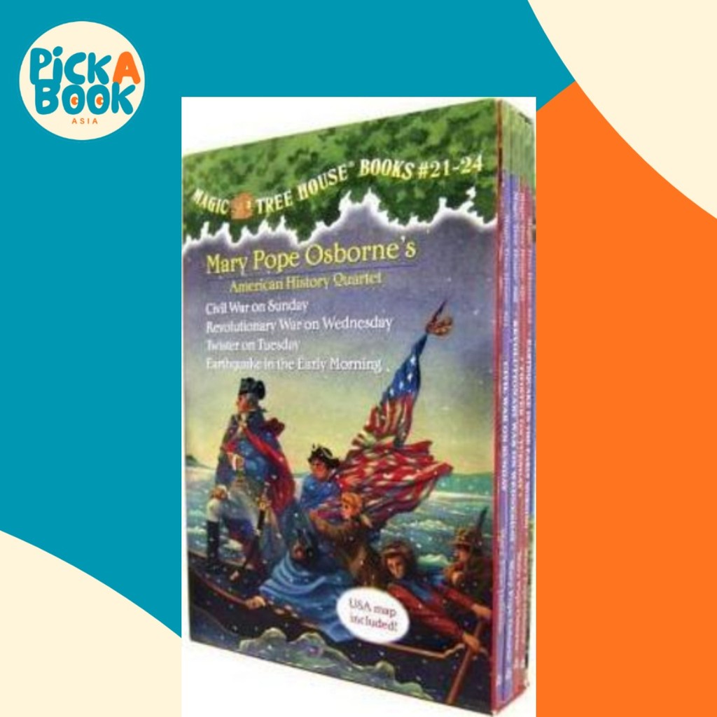 Magic Tree House เล่ม 21-24 Boxed Set โดย Mary Pope Osborne (ฉบับสหรัฐอเมริกาปกอ่อน)