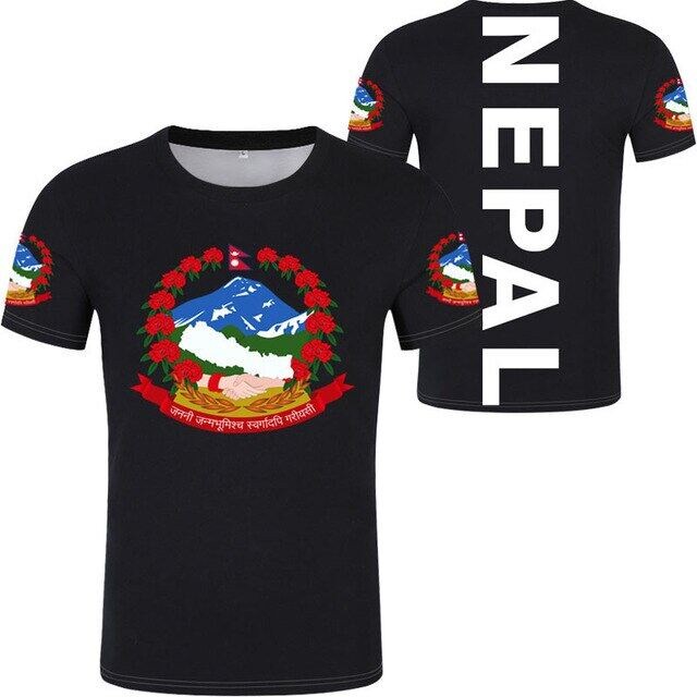 NEPAL เสื้อยืดโลโก้ฟรีที่กําหนดเองชื่อหมายเลข npl เสื้อยืด nation ธง np republic neesal nepali วิทยา