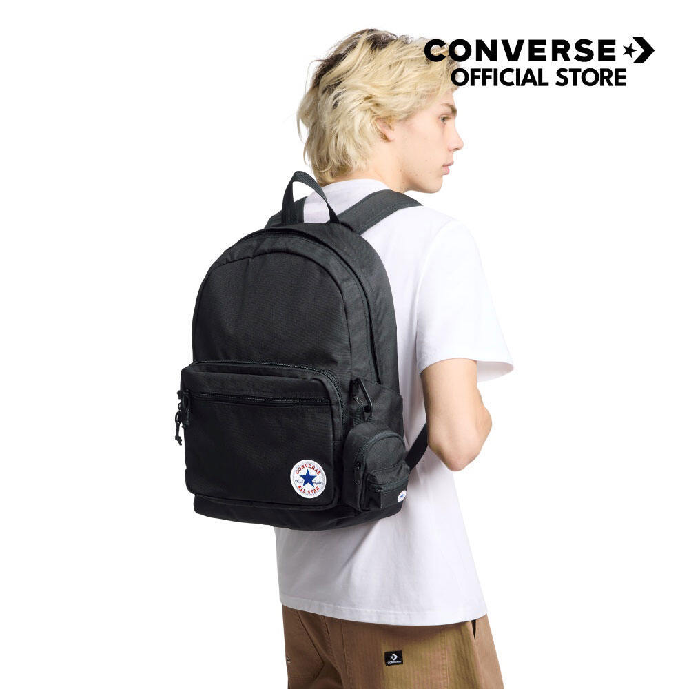 CONVERSE กระเป๋า CONVERSE GO 2 BACKPACK BLACK Unisex 1625665AU_CABKXX