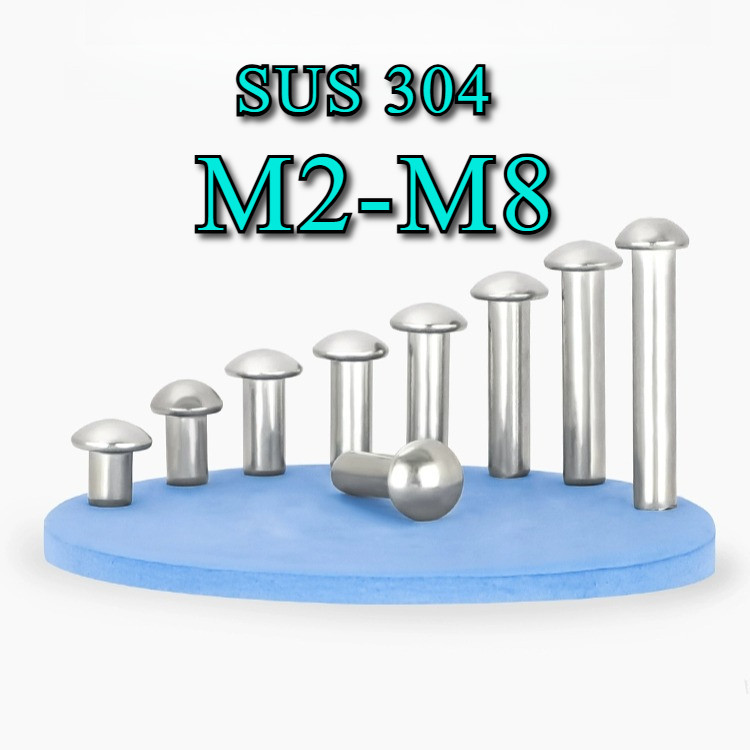 หมุดย้ำ สเตนเลส 304 มีขนาด M2-M8 [N2BL]