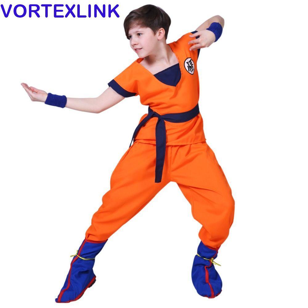 ชุดคอสเพลย์ กระแสน้ําวนลิงค์ กับบู๊ทส์หางโกคู จากDragon Ball สำหรับแฟน Dragon Ball