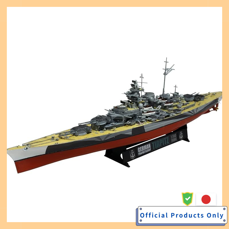 Platz/Italeri 1/700 World of Warships German Battleship Tirpitz Plastic Model WOW49504