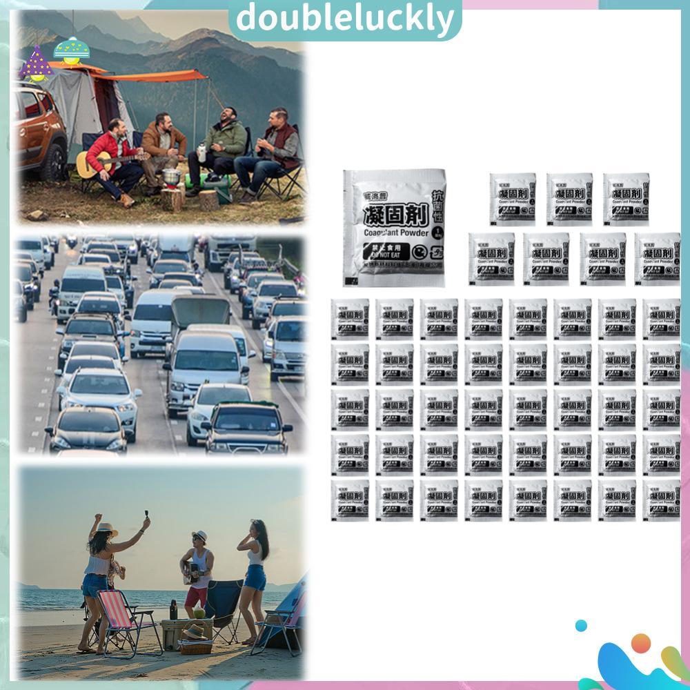 【Hot】48pcs ดซับห้องน้ําเป็นมิตรกับสิ่งแวดล้อม Liquid Waste Gelling Powder Rapid Poo ปัสสาวะผง Camping ห้องน้ําเจลสําหรับ Camping เดินป่า - รูปที่ 2