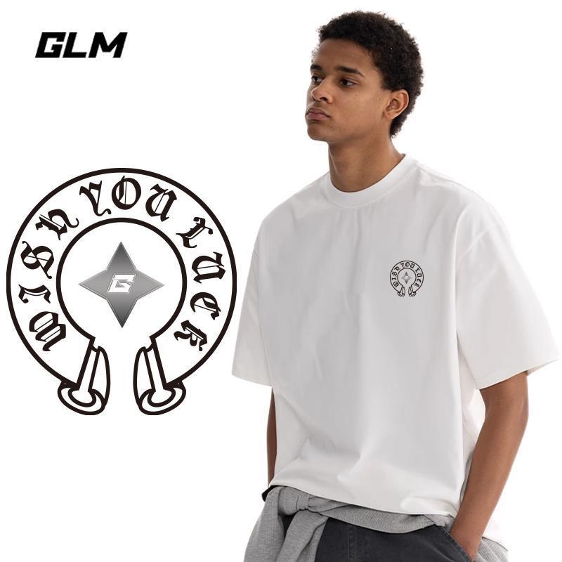 เสื้อยืดพิมพ์ลาย GLM สไตล์เกาหลี สำหรับทุกเพศ ขนาด M-3XL ทำจากผ้าฝ้าย ซักในเครื่องได้ พร้อมส่งฟรี