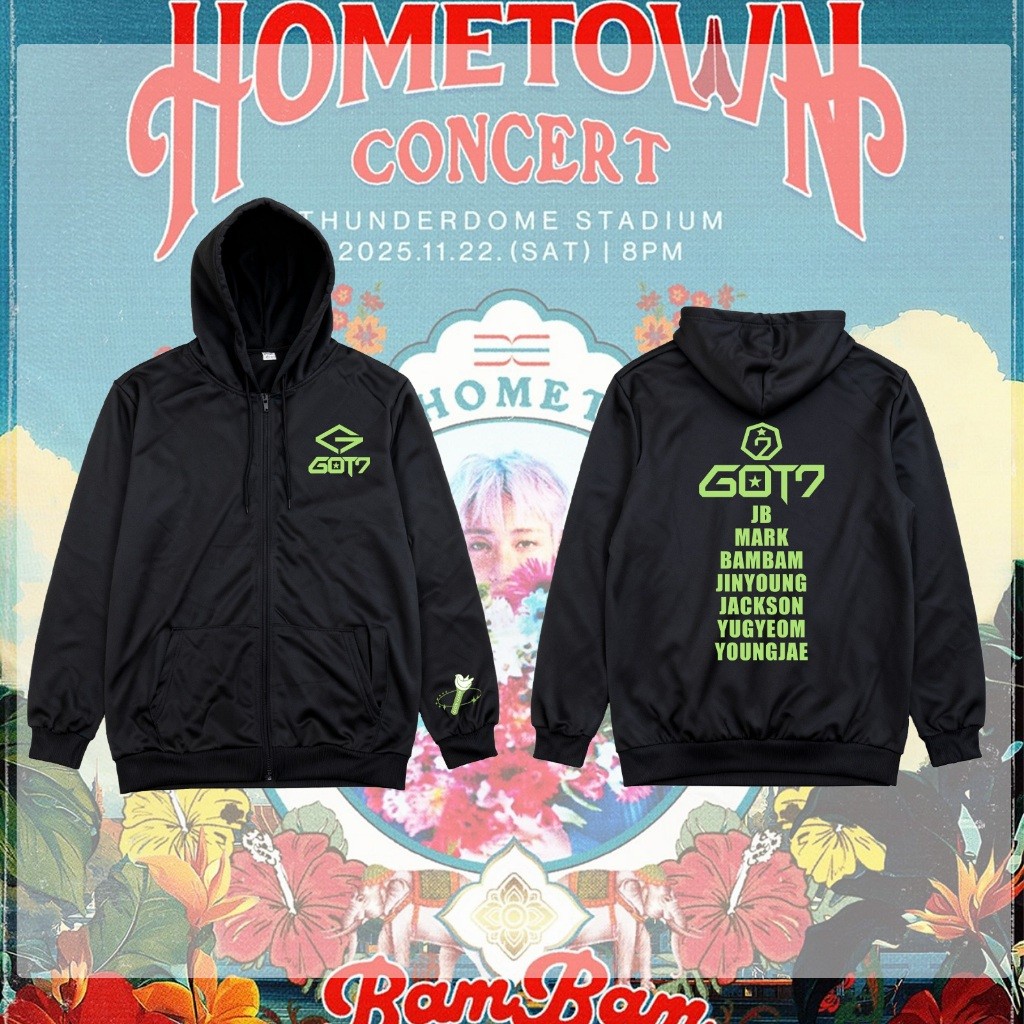 [S-5XL]{GOT7} Bird IGOT7  เสื้อฮู้ดดี้พิมพ์ลายซิปแขนยาวทรงหลวมสไตล์สตรีทแฟชั่นฤดูใบไม้ร่วง03