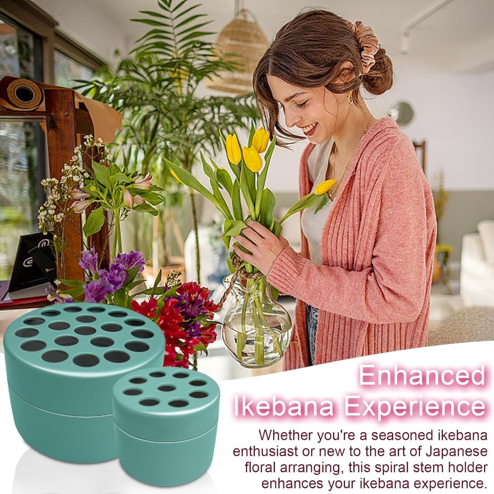 ผู้ถือก้านเกลียว Ikebana สนิมทนดอกไม้ผู้ถือสําหรับแจกัน DIY ชุดช่อดอกไม้ - รูปที่ 4
