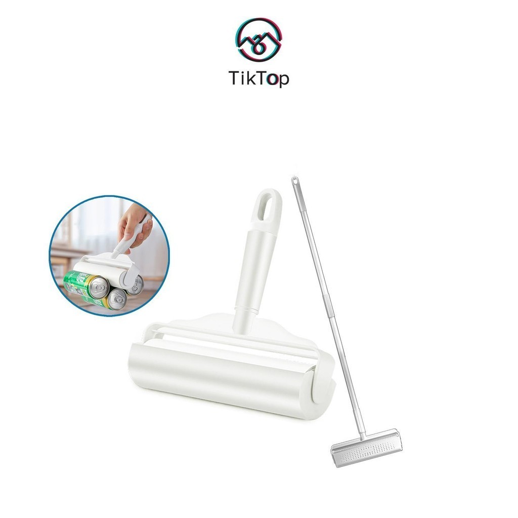 Tiktop ยาว Rod Lint Roller แปรง Sticky Lint Roller ที่ถอดออกได้ฝุ่นผมสัตว์เลี้ยง Fur Remover Bulu Ba