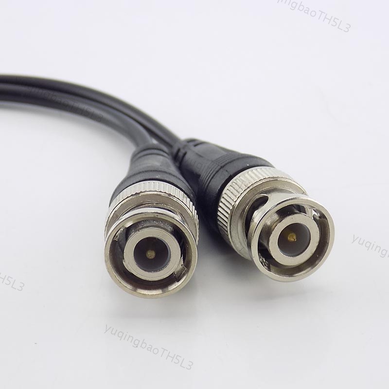 5 ชิ้น BNC ปลั๊ก Pigtail Wire Monitor Connector ชายหญิงคู่ปลั๊ก DC สายไฟอะแดปเตอร์สําหรับกล้องวงจรปิ