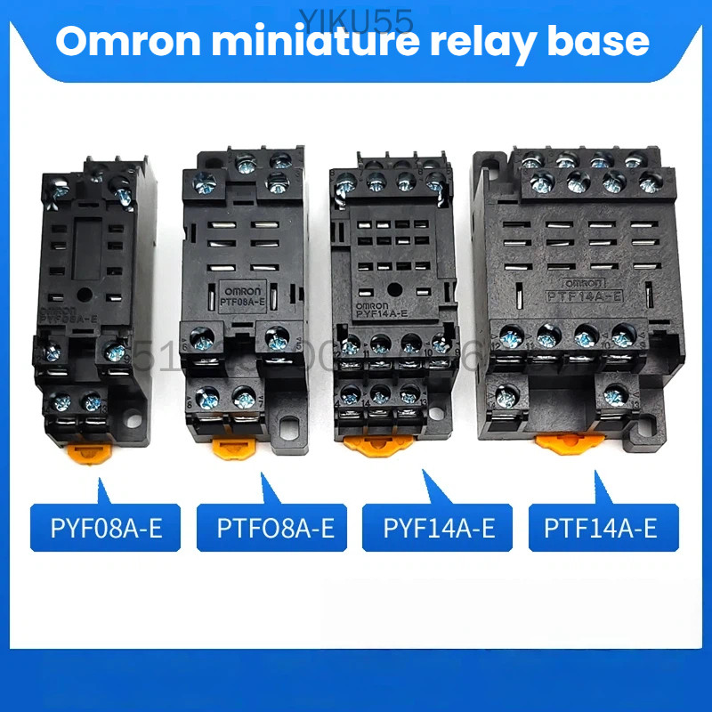 ฐานรีเลย์ขนาดเล็ก Omron PYF08A-E PTF08A-E PYF14A-E 11A-E8-pin/14 พิน