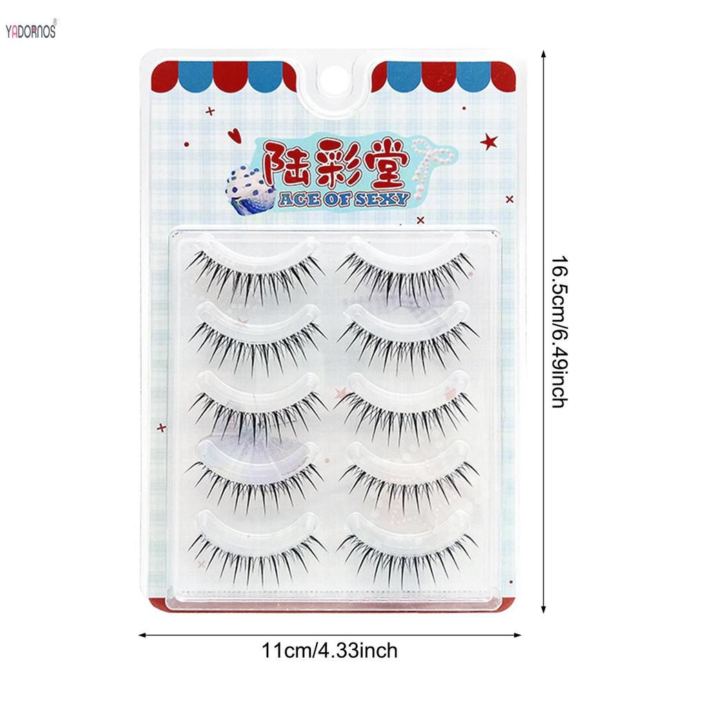 Reuseable One Piece ขนตาปลอมธรรมชาติ Spiry Wispy หนา Eye Lash สบายสําหรับสวมใส่ทุกวัน - รูปที่ 2
