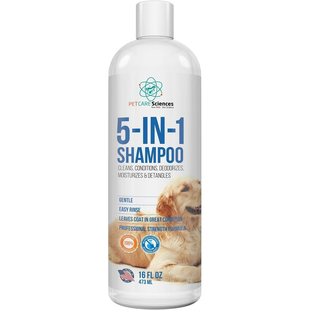 16oz 5 in 1 Dog Shampoo Anti-itching Rash-Hypoallergenic Dog Shampoo เหมาะสําหรับ Stinky Dogs-Dog Sh