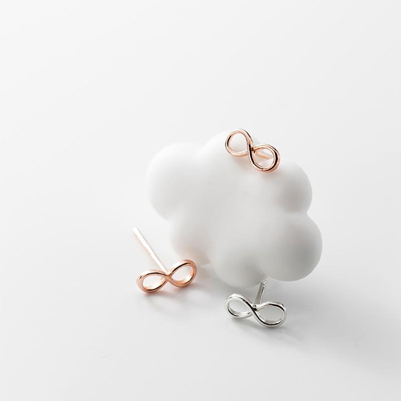 Infinity Earrings ต่างหูเงินแท้ S925 [MERCELO]