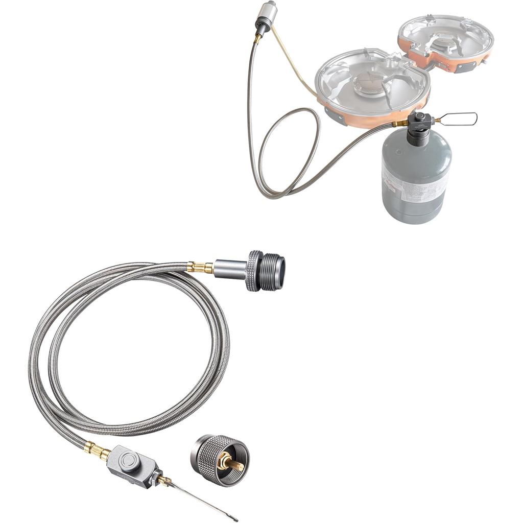 CampingMoon อะแดปเตอร์แก๊สสำหรับ CAG 600 เตาcamping (4"/105 ซม.), รองรับถังขนาดเล็ก 16 oz และเตาแบบ 