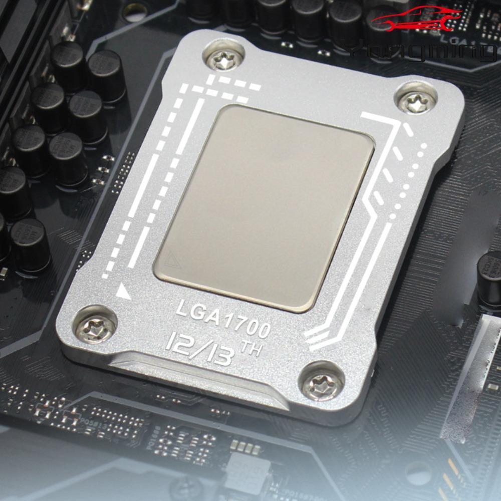 YANGMING CPU Fixed Bracket, Hollow การกระจายความร้อน Anti ความดัน CPU ฝาครอบ,อลูมิเนียม LGA1700 Trac