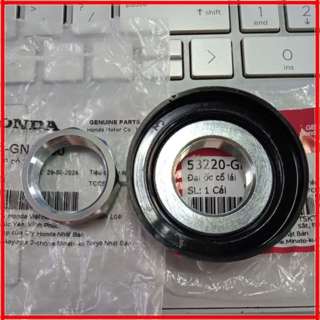 HonDa พวงมาลัยคอ Nut (ชุดหลังคาด้านบน+ด้านล่าง) ร่วมกันได้กับรถหลายรุ่น (53220-GN5-850)