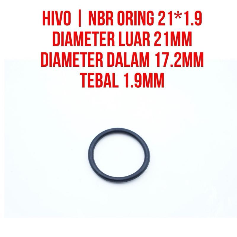 Oring 1.9x17.2 1.9*17.2 1.9 x 17.2 ซีล NBR70 ความหนา 1.9 มม. เส้นผ่านศูนย์กลางภายใน 17.2 มม. ทนความร