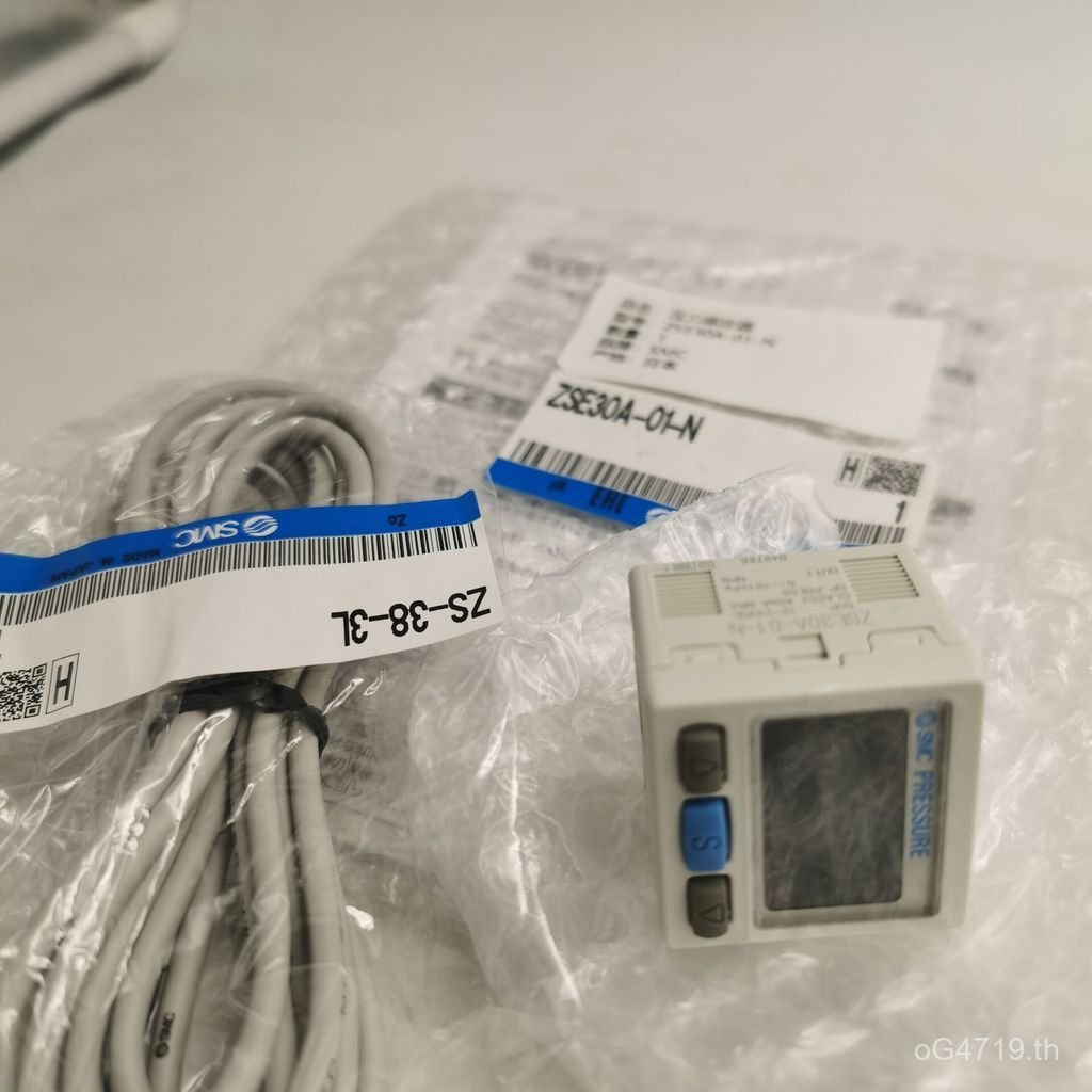 ZSE30A-01-N ยี่ห้อใหม่ของแท้สินค้าปลอม SMC สีขาวฟรีเครื่องวัดความดัน ZSE30A-01-N-ML WOV2