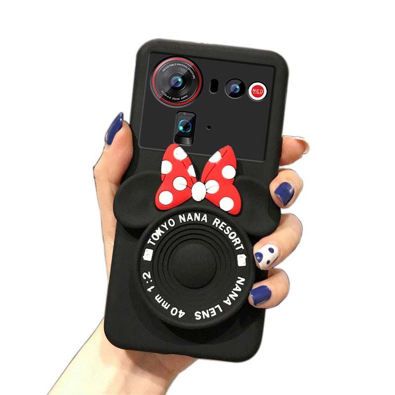 สําหรับ ZTE Nubia Z80 Ultra กรณีแฟชั่นการ์ตูน Mickey กระจกกันฝุ่น Smooth สําหรับ Nubia Z80 Ultra ฝาห