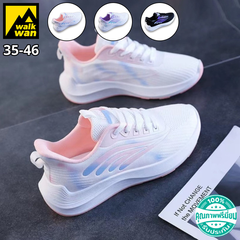 SE-107 รองเท้าผ้าใบผู้หญิง สีขาว / สีดำ รองเท้าผ้าใบแฟชั่น กีฬา ลุคสปอร์ต แต่งลายกราฟฟิค สีพาสเทล ชิคๆ ทรงสวย ใส่สบาย